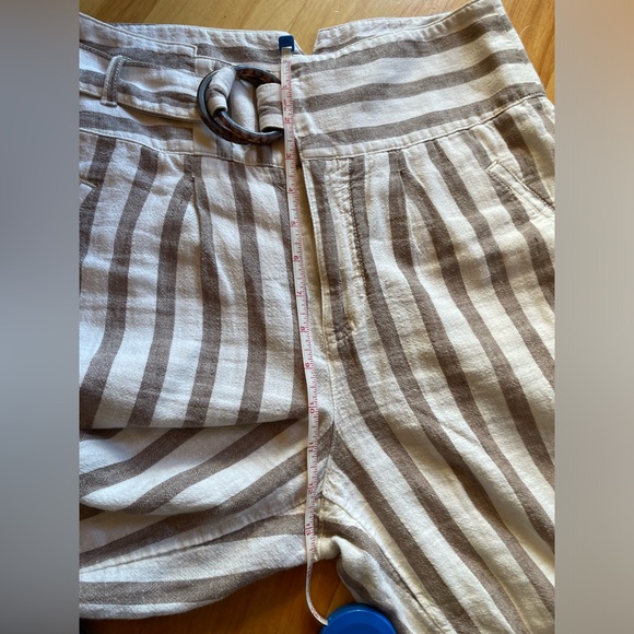 Anthropologie Linen Striped Pants - Picture 9 of 10